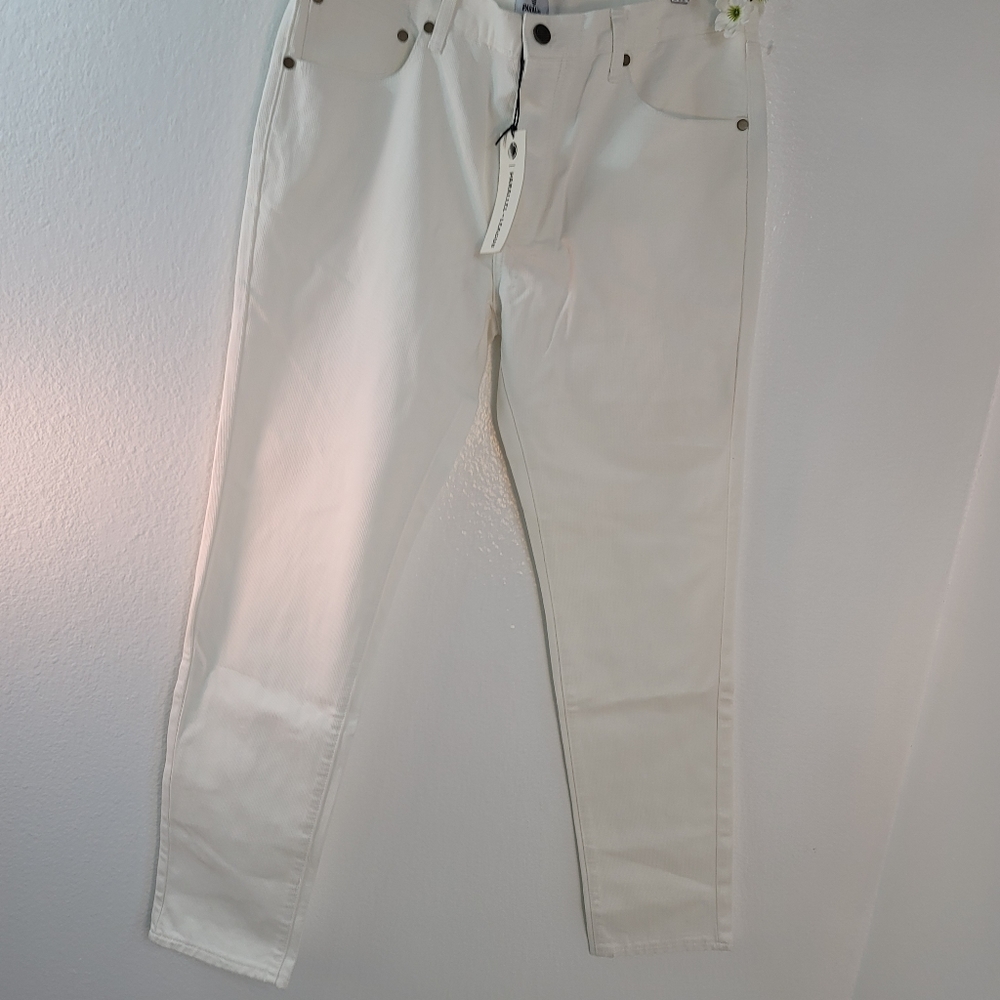 PARALLEL X LEAGUE WHITE CORDUROY STRAIGHT LEG JEAN MEN'S SIZE 32 X 31 NWT